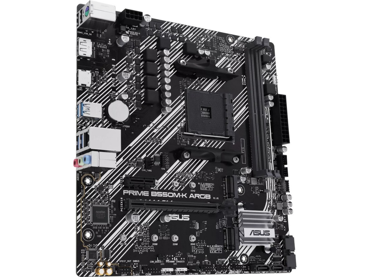 ASUS PRIME B550M-K ARGB Moderkort AMD Socket