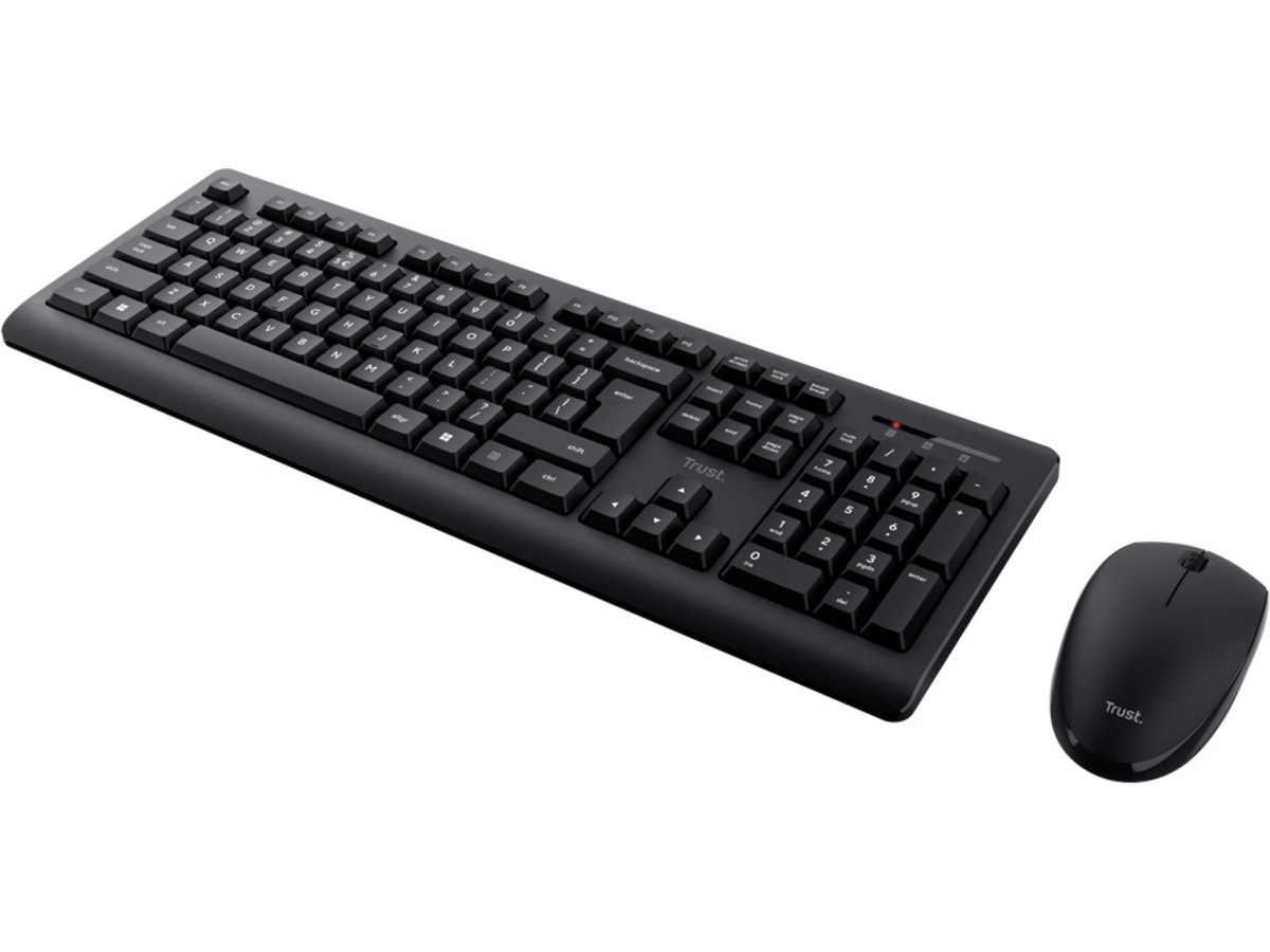 Trust Primo trådlöst Tangentbord och Mus Mus & tangentbord -combo-paket
