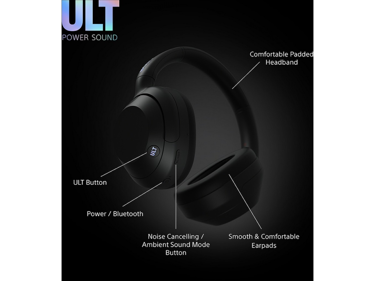 Sony ULT WEAR trådlösa hörlurar Over-Ear med mic (svart) Hörlurar