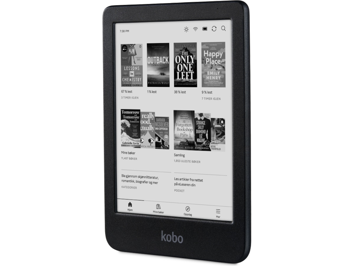 Kobo Clara BW 6" 16GB (svart) E-bokläsare