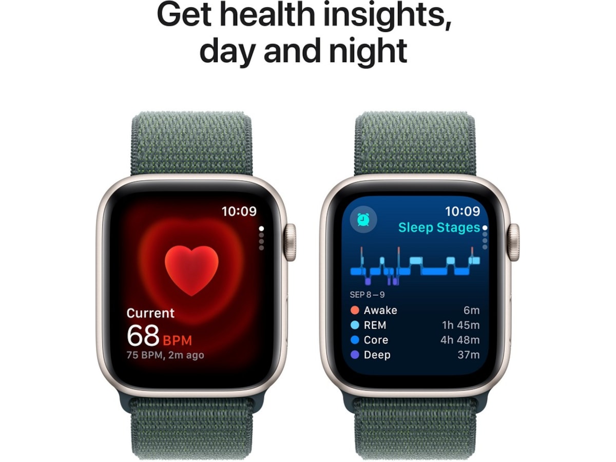 Apple Watch SE 44mm GPS + LTE Aluminium (stjärnglans) Smartwatches