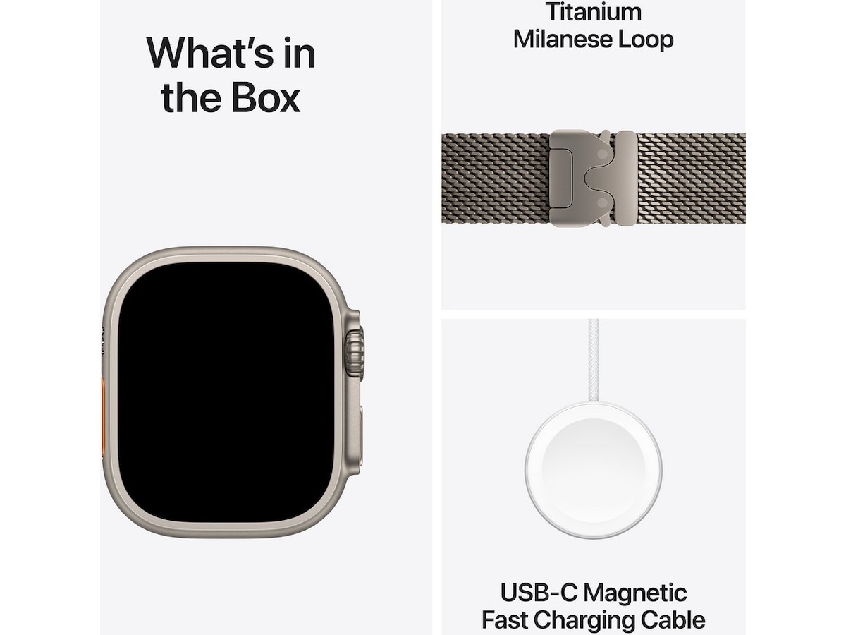 Apple Watch Ultra 2 49mm GPS + LTE Titan (naturlig) Smartwatches