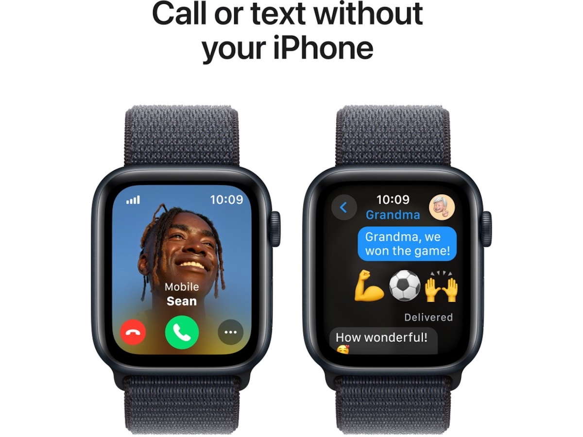 Apple Watch SE 44mm GPS + LTE Aluminium (midnatt) Smartwatches