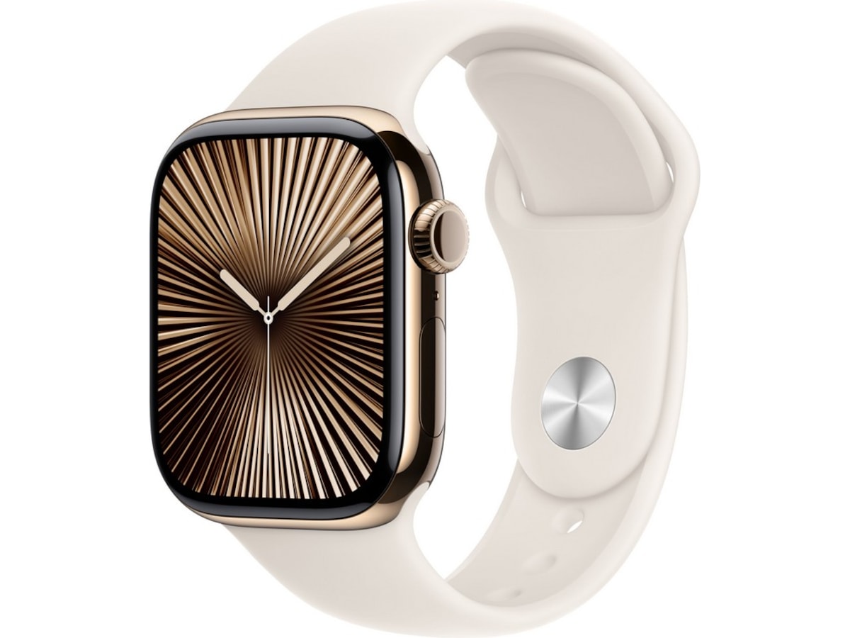 Apple Watch Series 10 GPS + LTE 42mm Titan (guld) Smartwatches