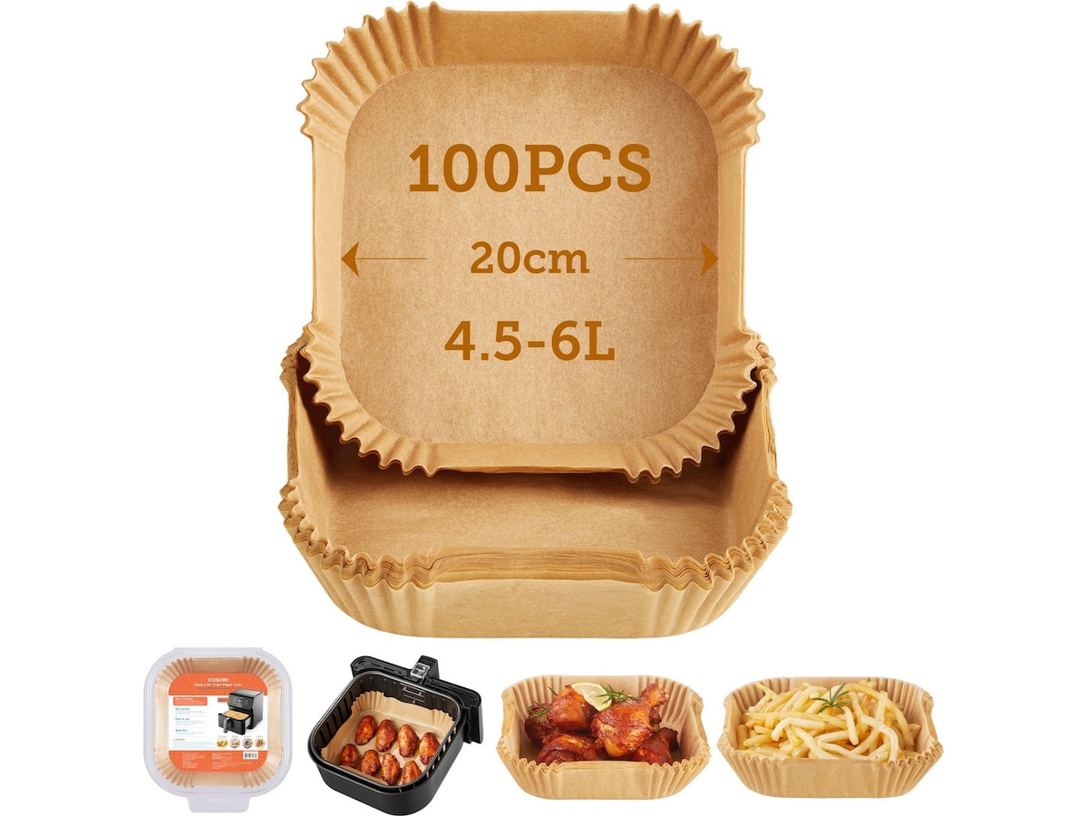 Cosori Airfryer Bakpapper Square 100pk Tillbehör till airfryer