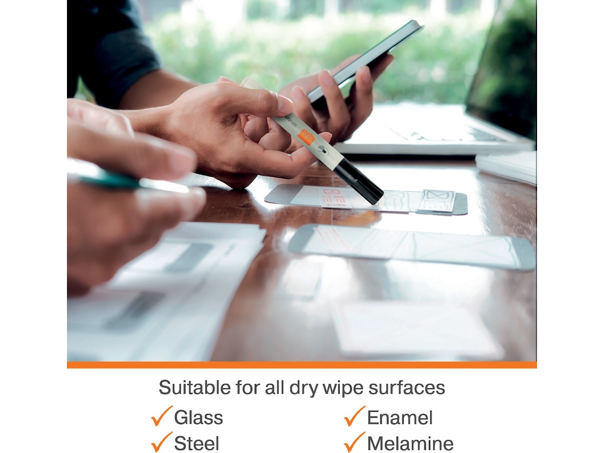 Nobo whiteboardpennor, 4-pack (svart) Whiteboards