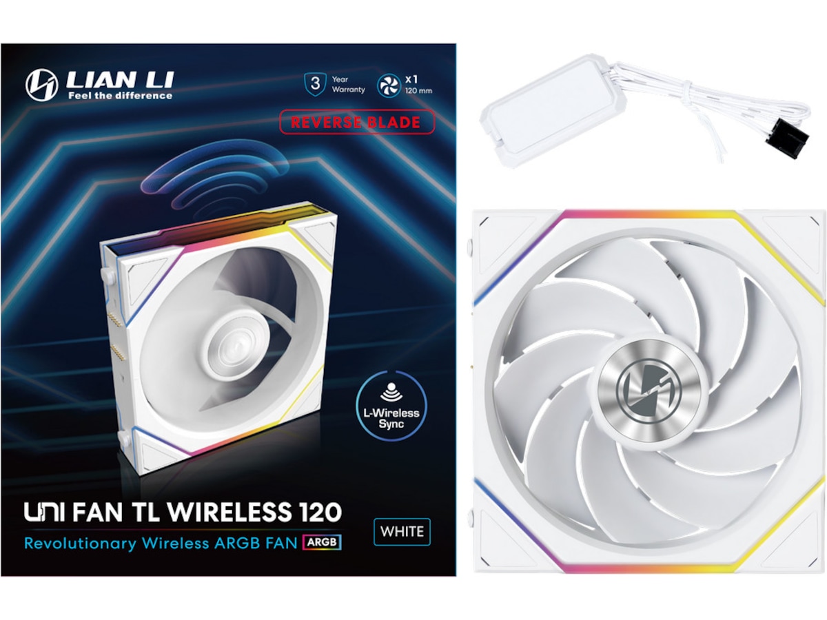 Lian Li UNI FAN TL Wireless Reverse (vit) Fläkt