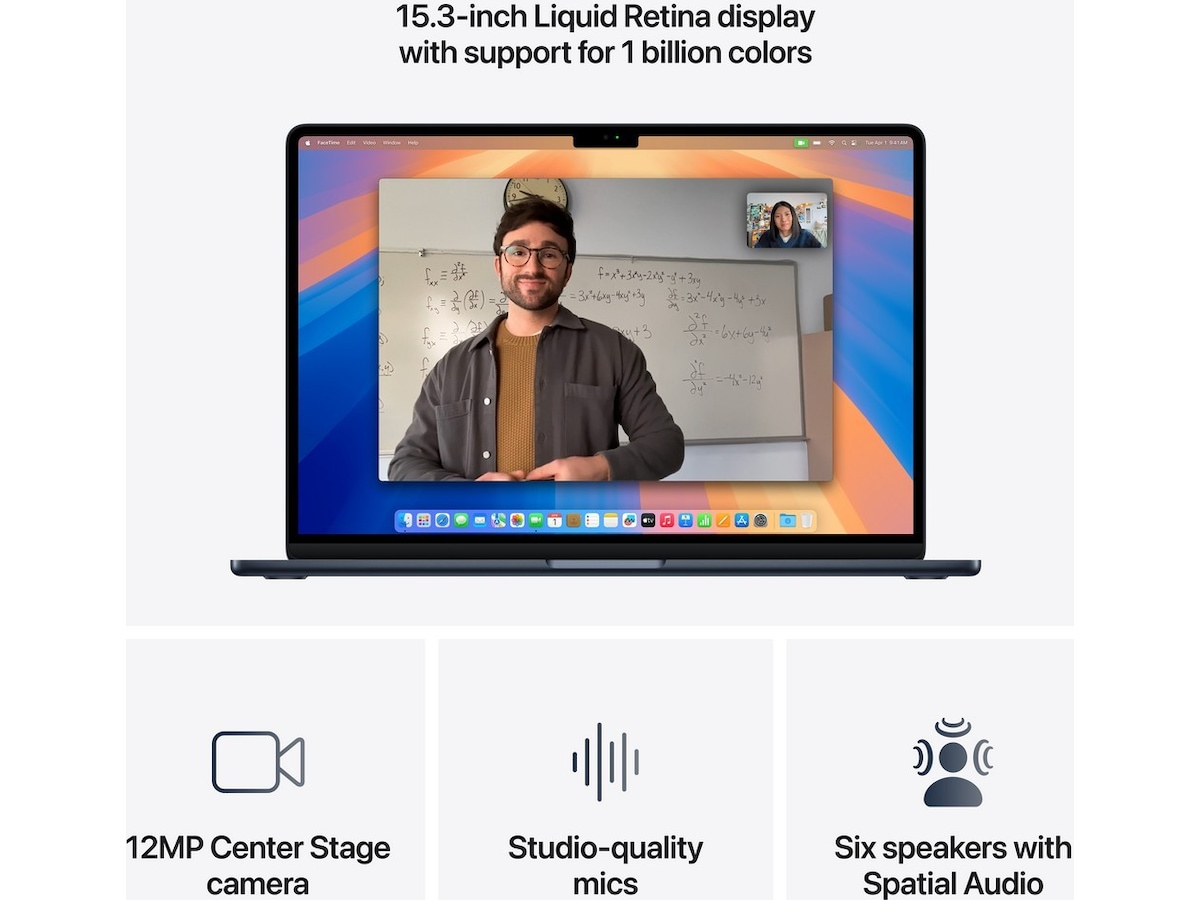 MacBook Air 15" M4 (2025) 256GB (midnatt) Datorer - Bärbara / laptop