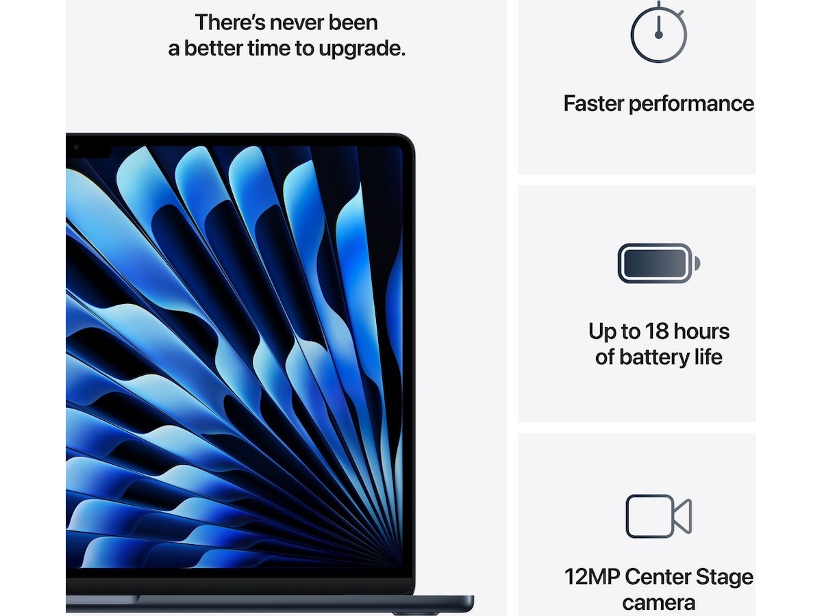 MacBook Air 15" M4 (2025) 256GB (midnatt) Datorer - Bärbara / laptop