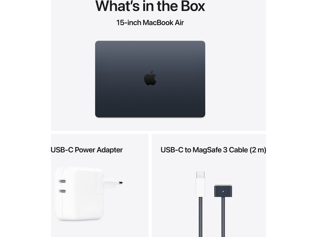 MacBook Air 15" (M4) 512GB (midnatt) Datorer - Bärbara / laptop