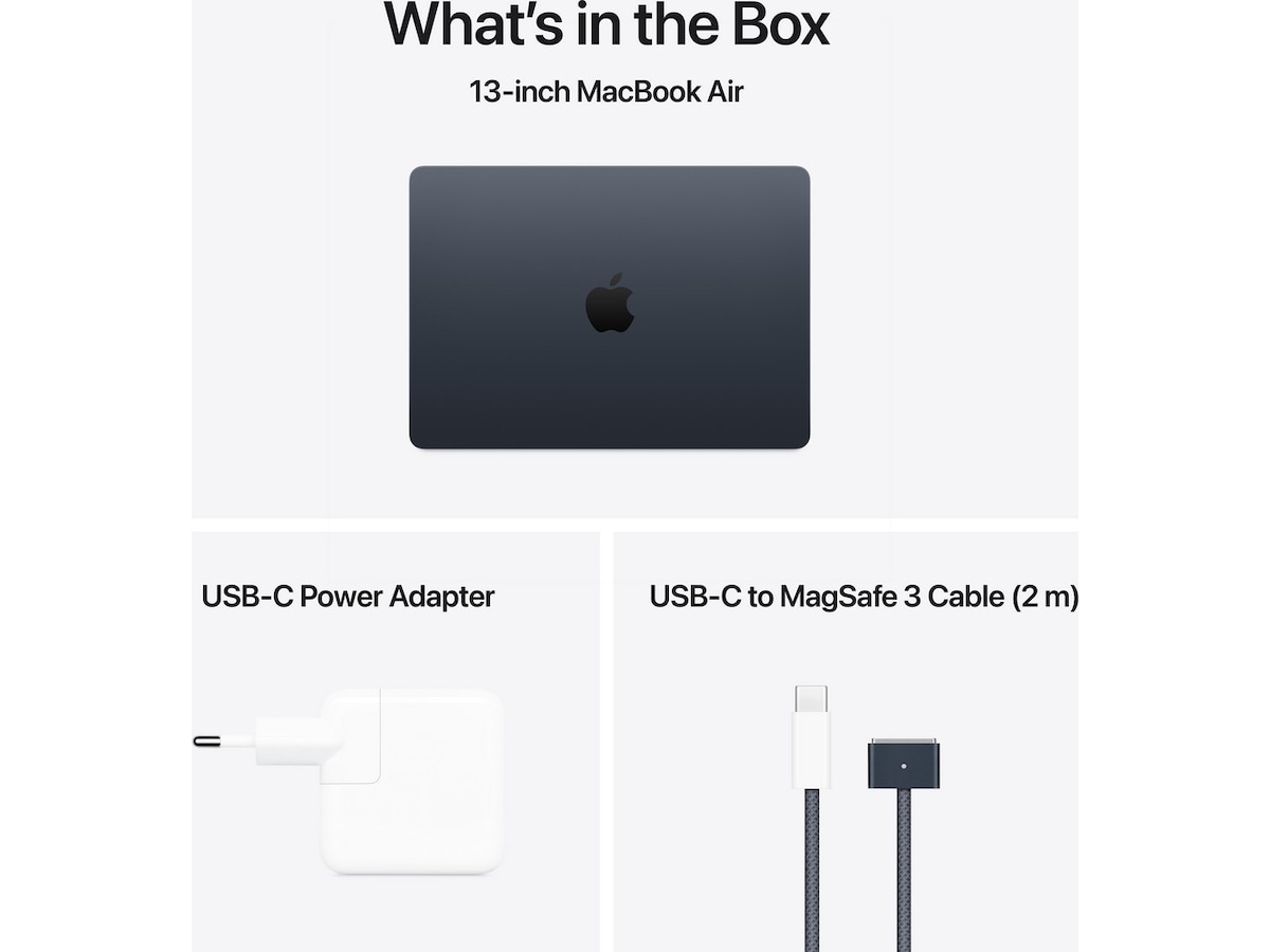 MacBook Air 13" M4 (2025) 256GB (midnatt) Datorer - Bärbara / laptop