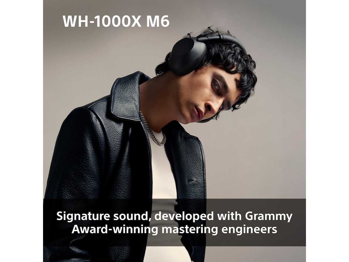 Sony WH-1000XM6 trådlösa hörlurar, Over-Ear (svart) Hörlurar