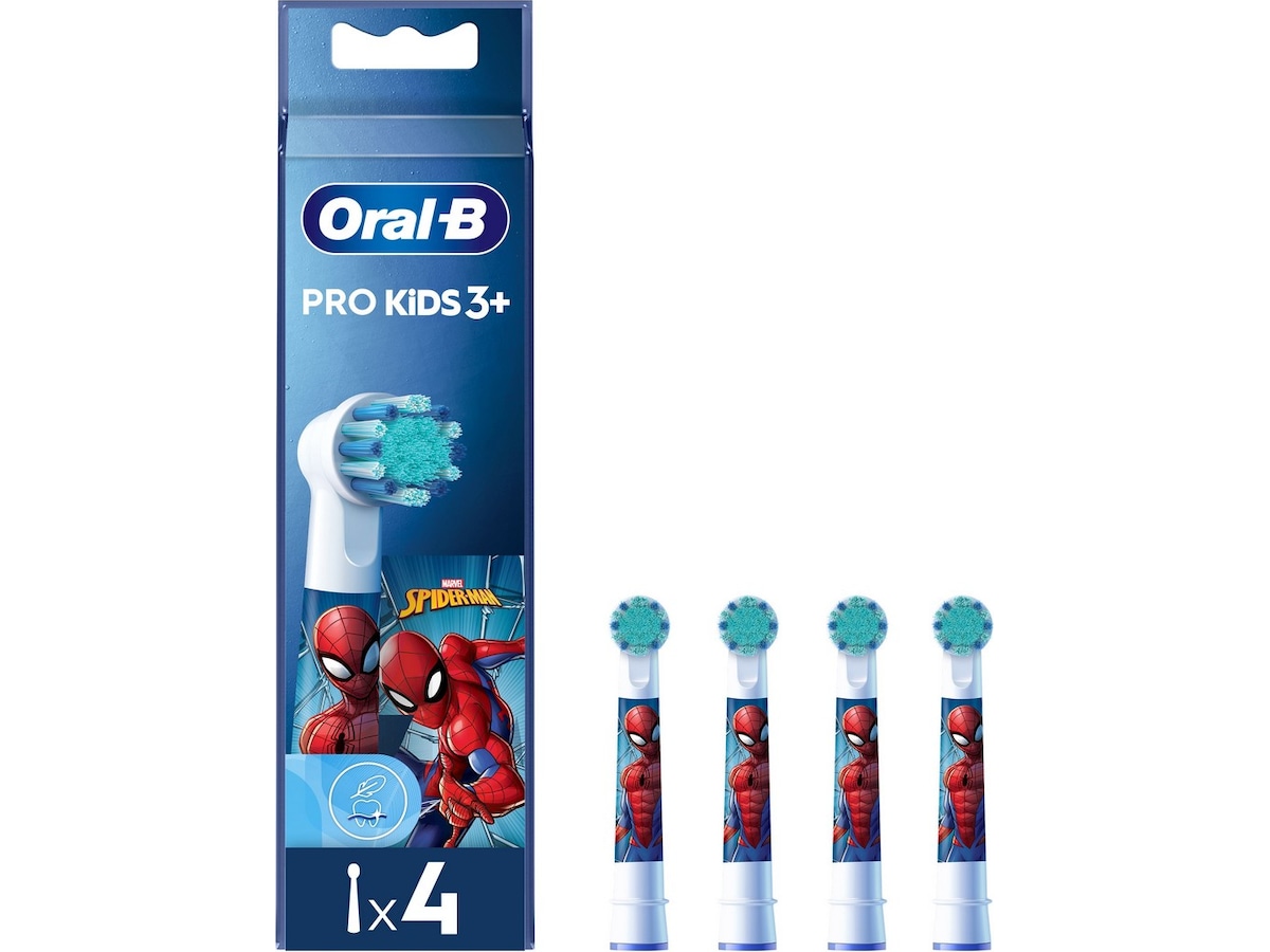 Oral-B Spiderman påfyllning tandborsthuvuden 4 pack Tandborsthuvud