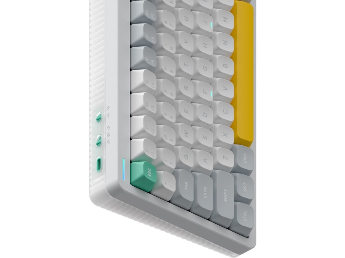 NuPhy Halo75 V2 trådlöst gaming tangentbord (Ionic white/lemon) Gamingtangentbord