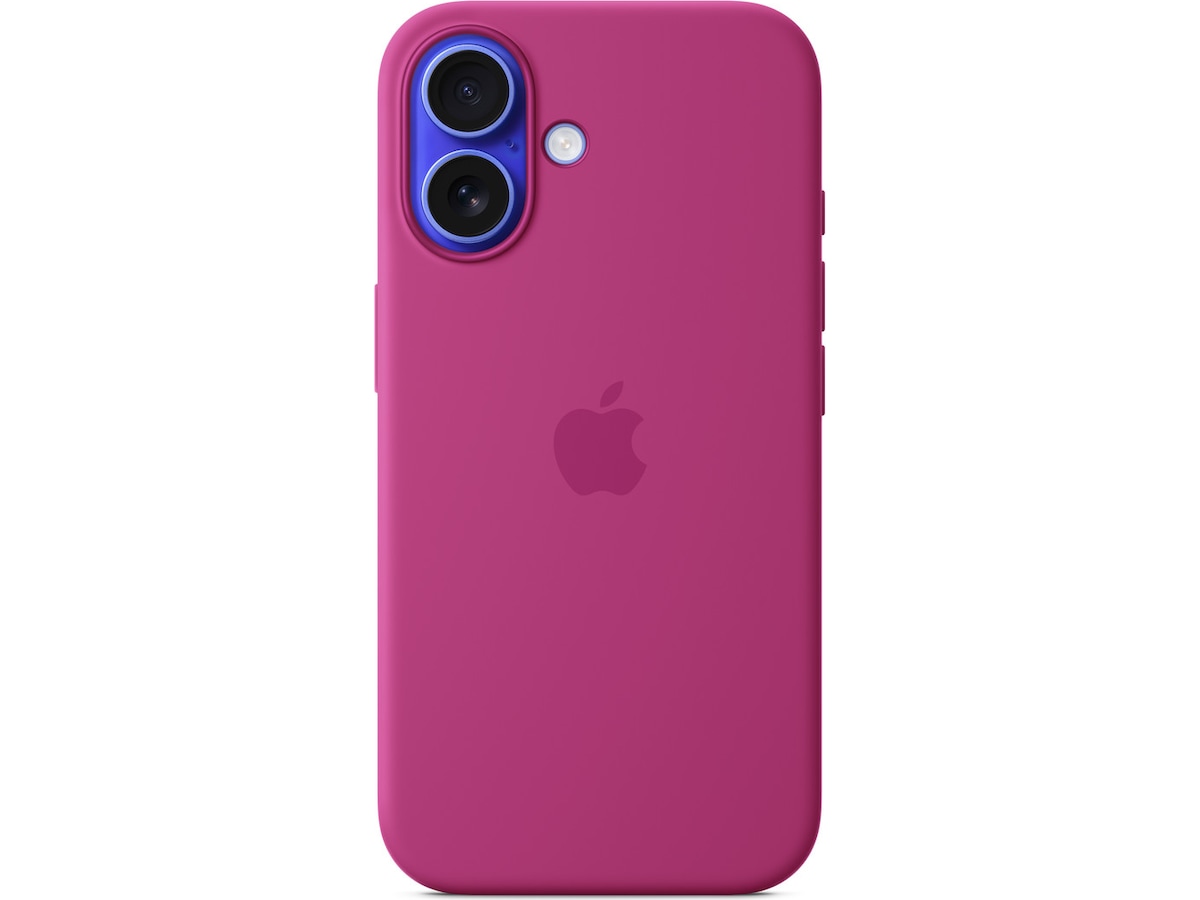 Apple iPhone 16 Silikonskal (lila fuchsia) Mobilskal