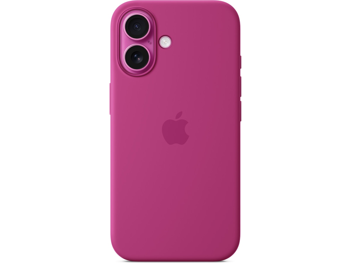 Apple iPhone 16 Silikonskal (lila fuchsia) Mobilskal