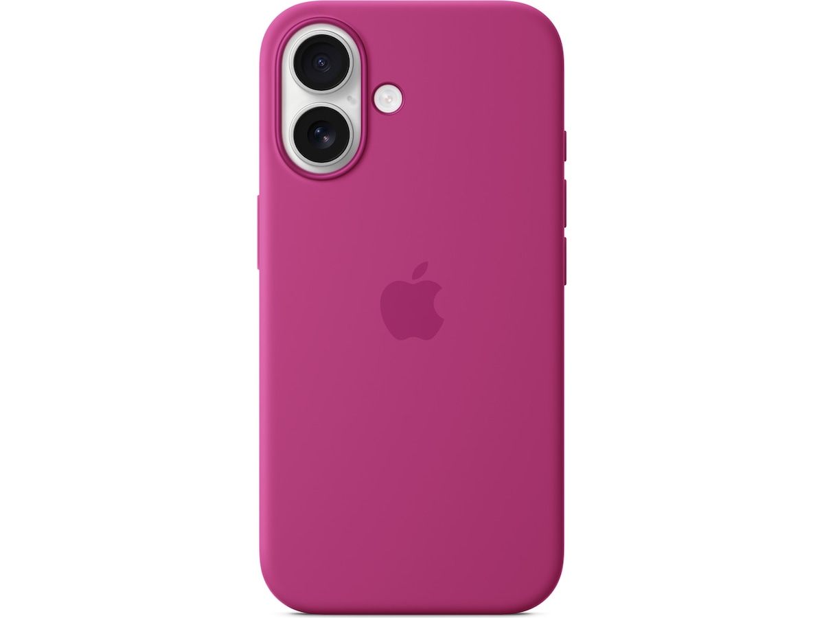 Apple iPhone 16 Silikonskal (lila fuchsia) Mobilskal