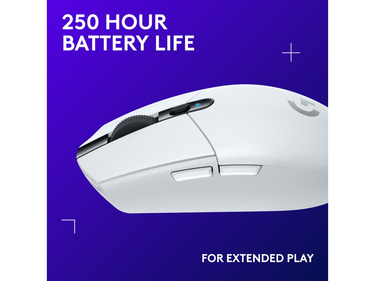 Logitech G305 Lightspeed Trådlös Gamingmus (vit) Gamingmus