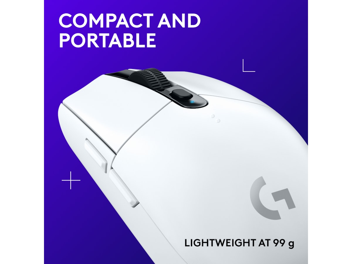 Logitech G305 Lightspeed Trådlös Gamingmus (vit) Gamingmus