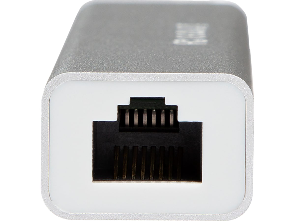 USB-C till 3xUSB-A Adapter 0,3m (vit) USB-kablar
