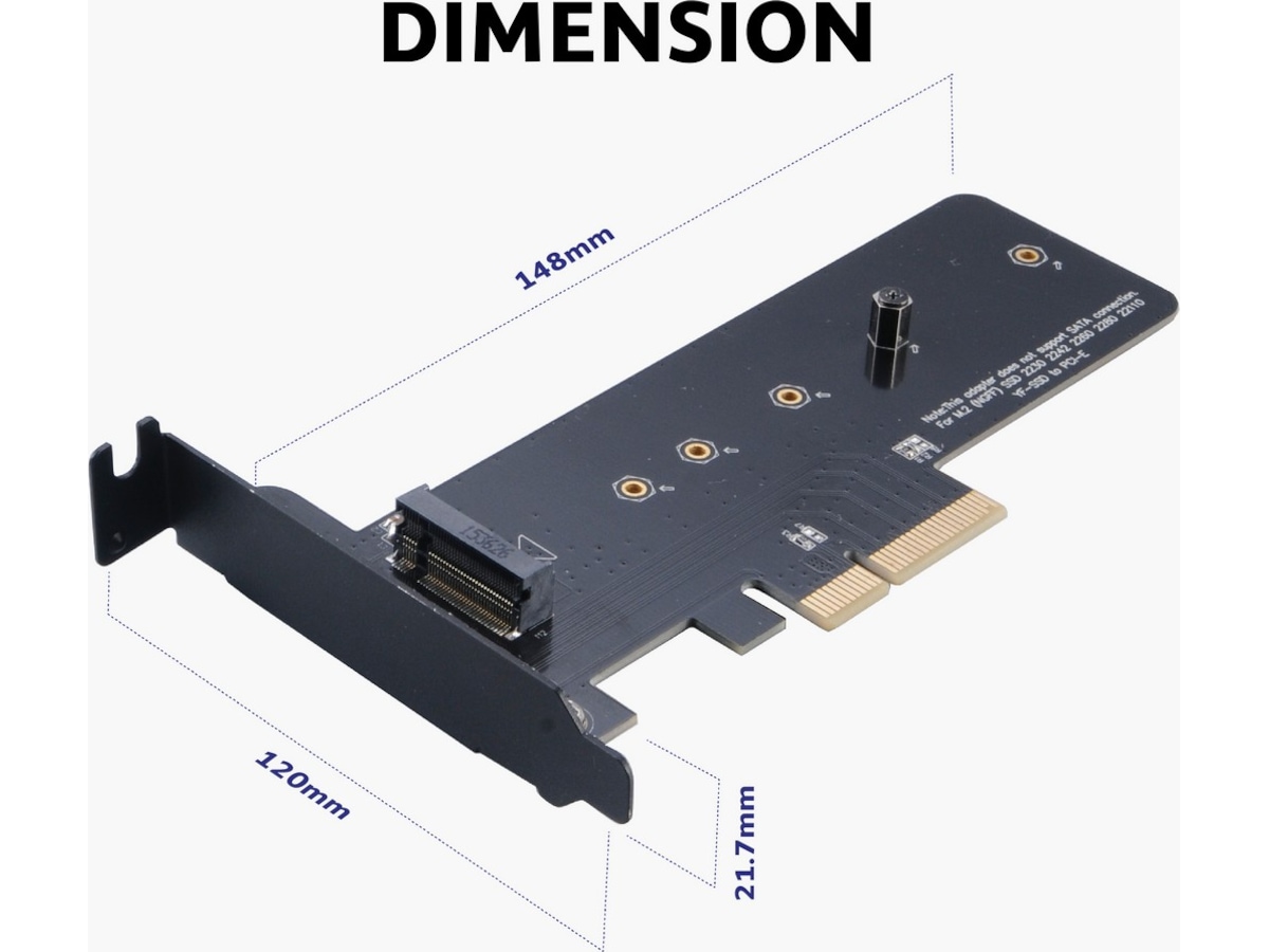 Akasa M.2 SSD to PCIe adapter card Tillbehör