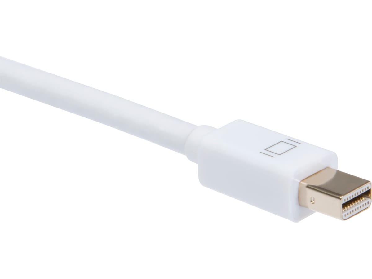 Mini DP male to HDMI male v1.2 kabel vit 5m Skärmkablar