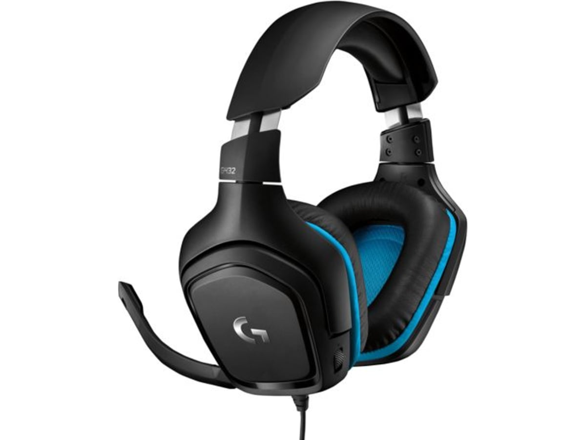 Logitech G432 Gamingheadset (svart/blå) Gamingheadset