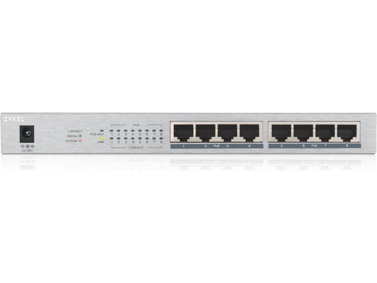 Zyxel GS1008HP PoE+ Switch Switchar