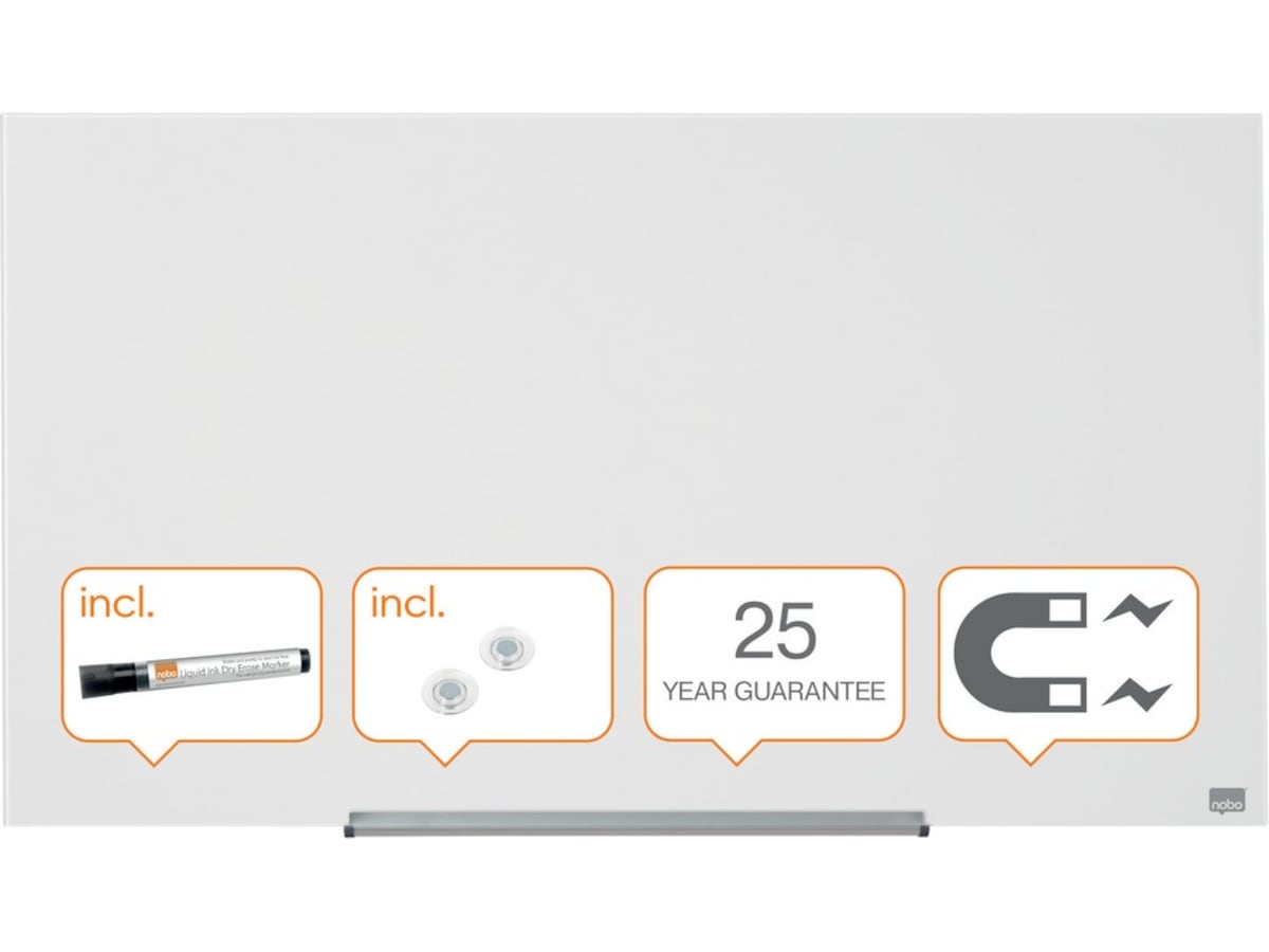 Nobo Whiteboard Glas Widescreen 45" Glasstavlor