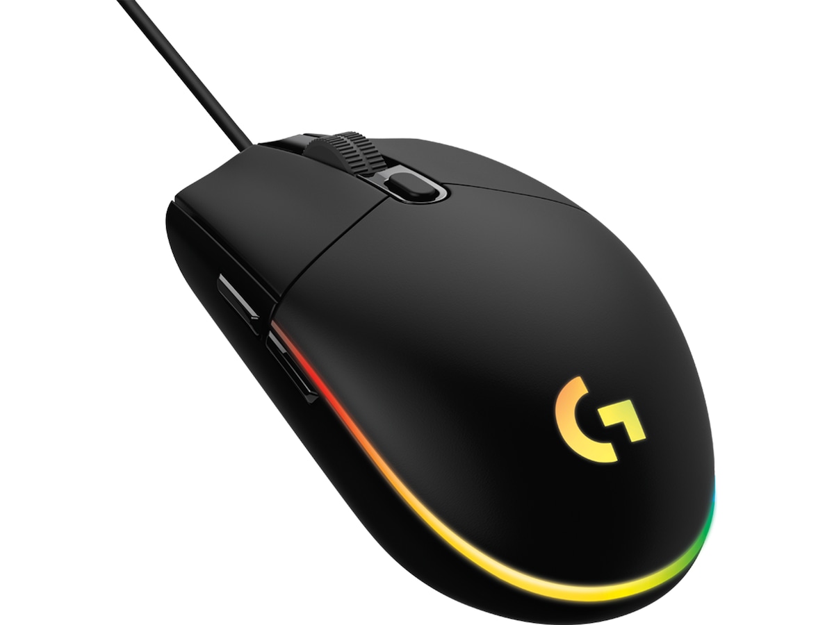 Logitech G203 Lightsync Gamingmus (svart) Gamingmus