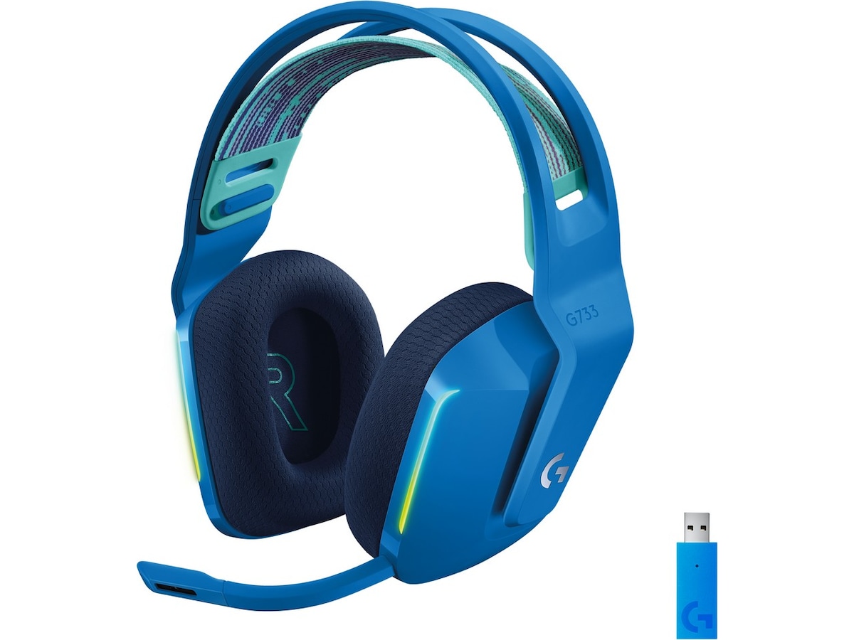 Logitech G733 LIGHTSPEED Trådlöst Gaming Headset (blå) Gamingheadset