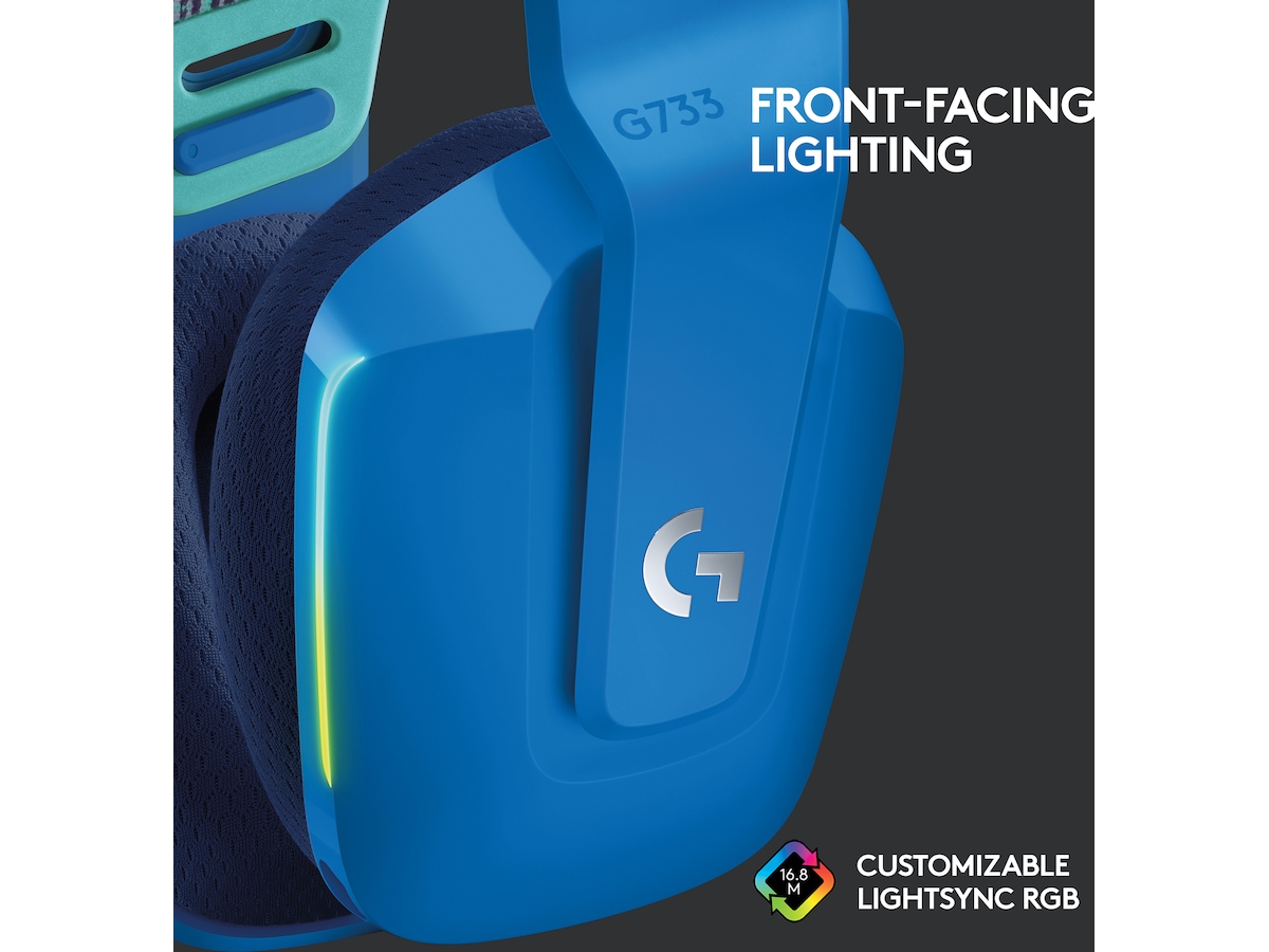 Logitech G733 LIGHTSPEED Trådlöst Gaming Headset (blå) Gamingheadset