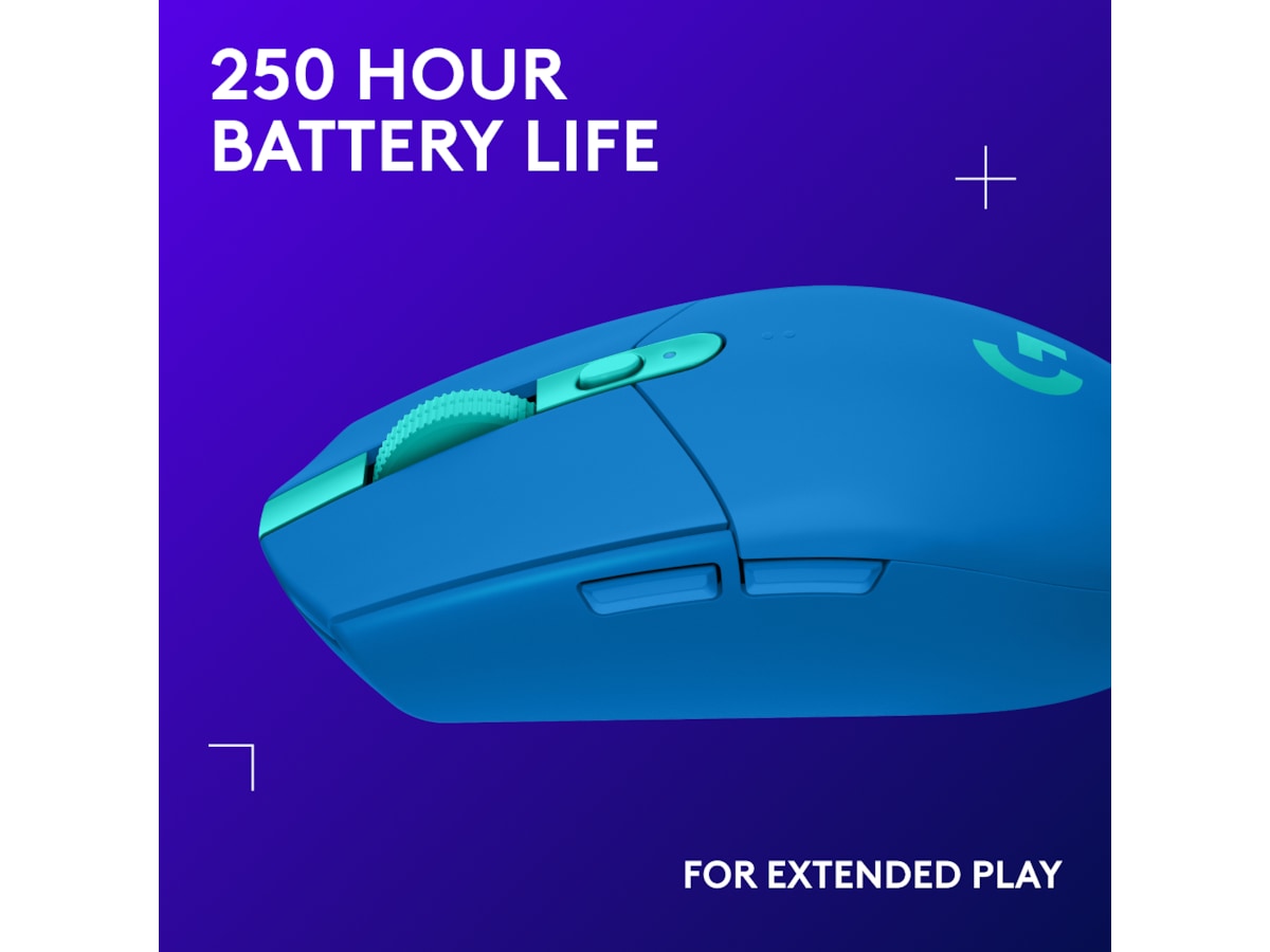 Logitech G305 LIGHTSPEED Trådlös Gamingmus (blå) Gamingmus