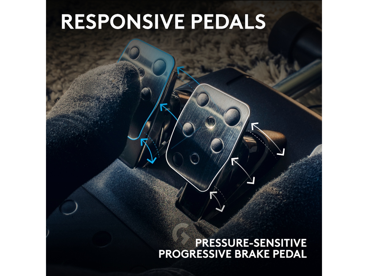 Logitech G923 Driving Force Racing PS4/PS5/PC Ratt och pedaler