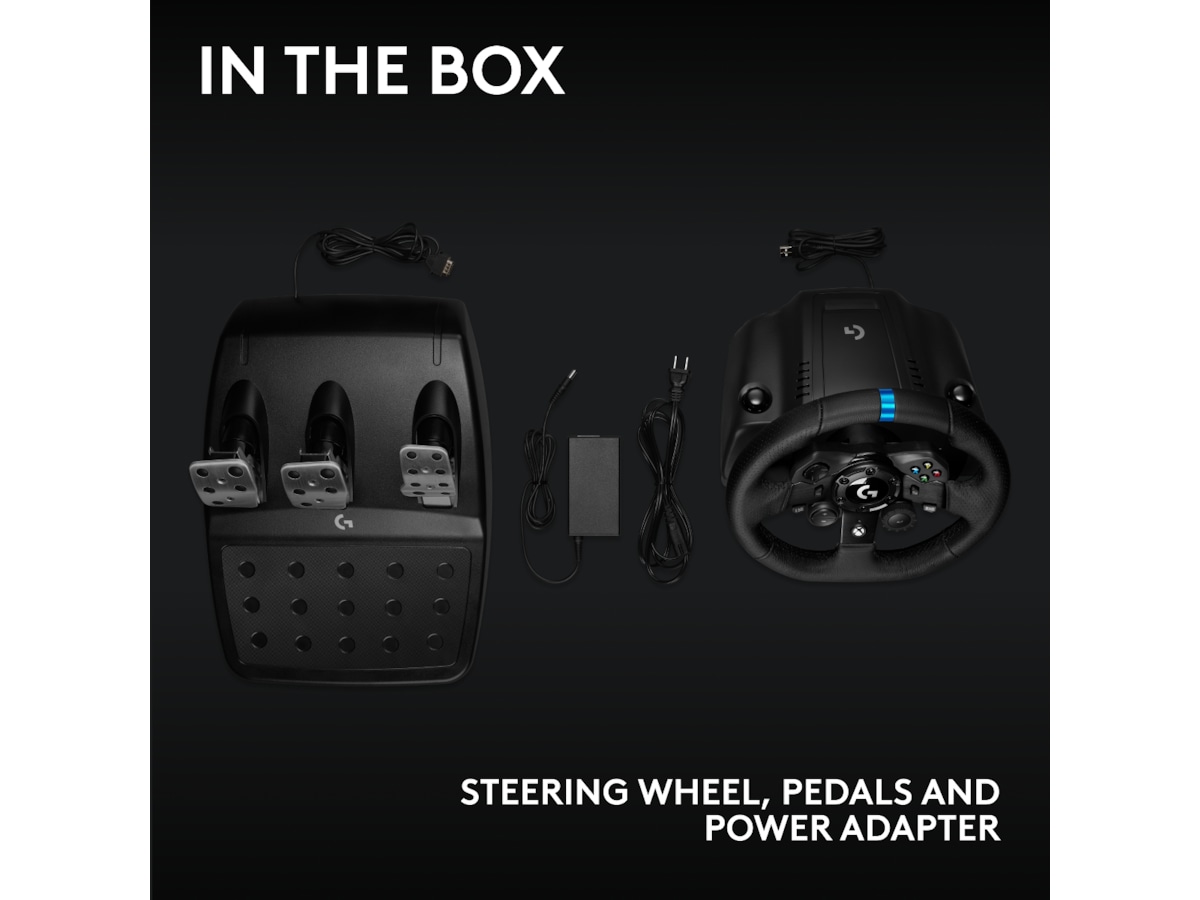 Logitech G923 Driving Force Racing XBX/XBS/XB1 Ratt och pedaler