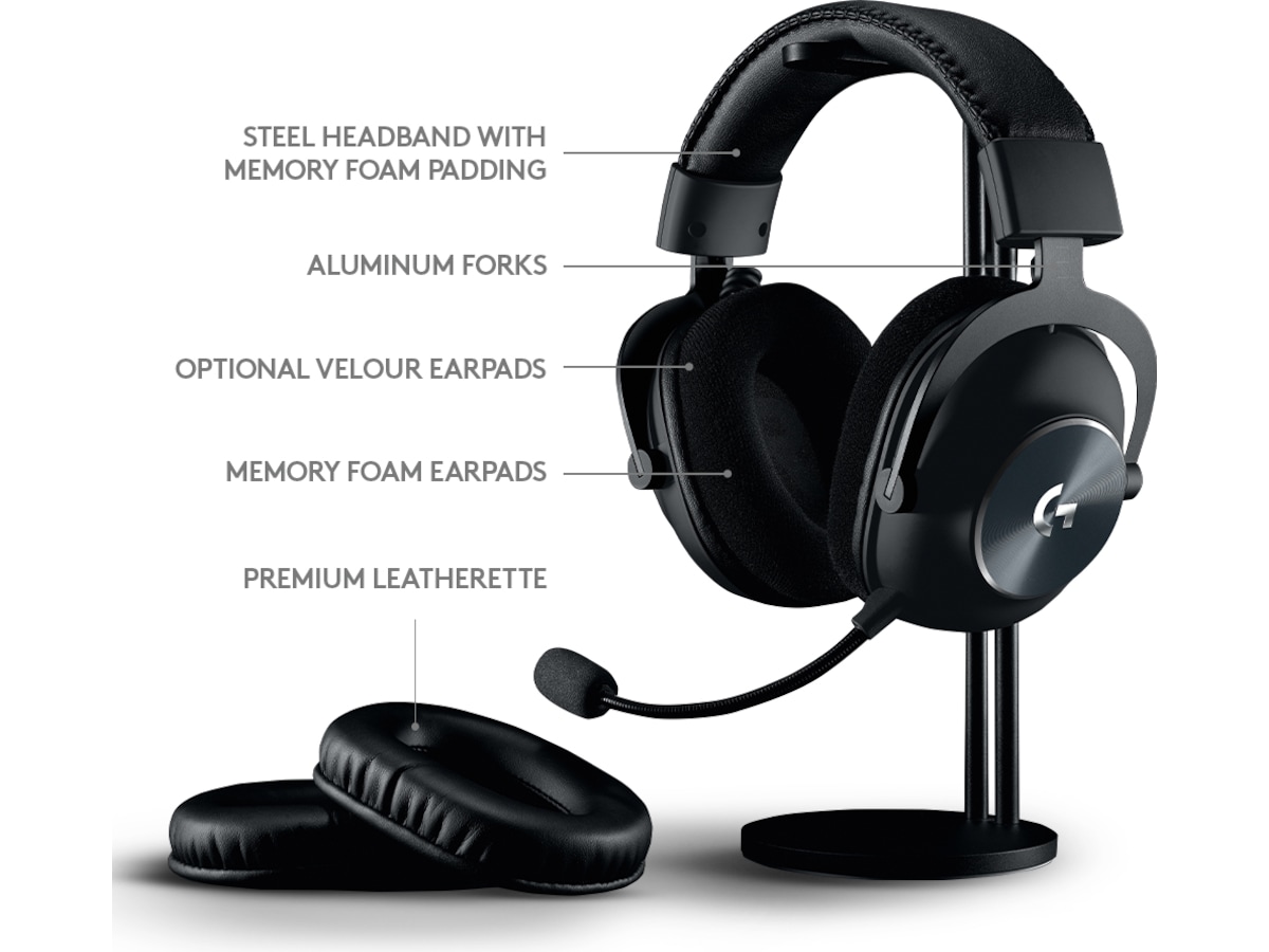 Logitech PRO X LIGHTSPEED Trådlöst Gaming Headset (svart) Gamingheadset