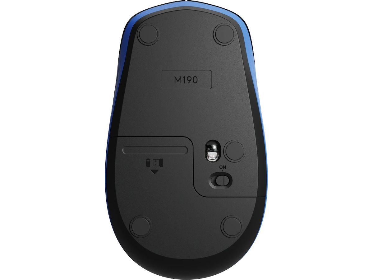 Logitech M190 Normalstor trådlös mus blå Mus