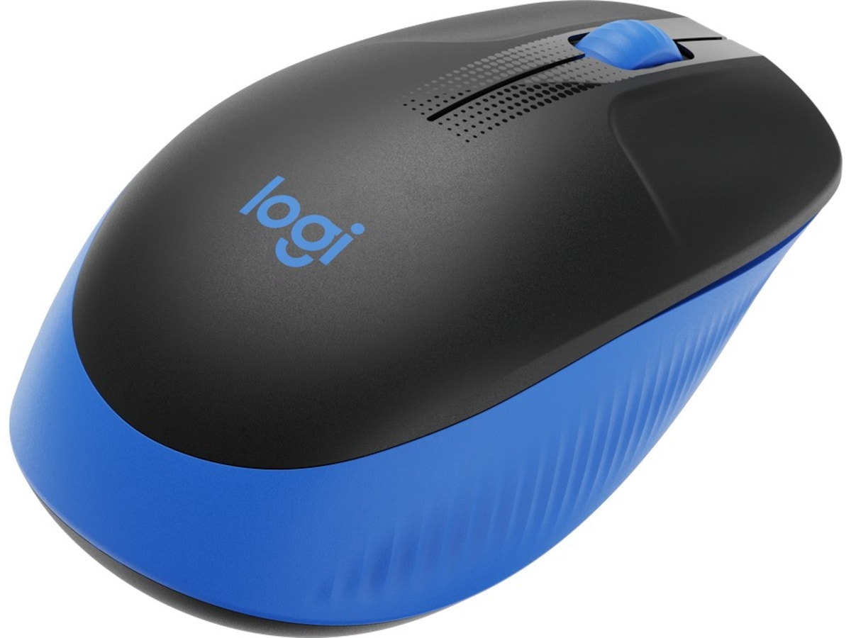 Logitech M190 Normalstor trådlös mus blå Mus