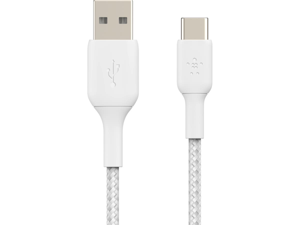 Belkin USB-A till USB-C kabel 2m (vit) USB-kablar