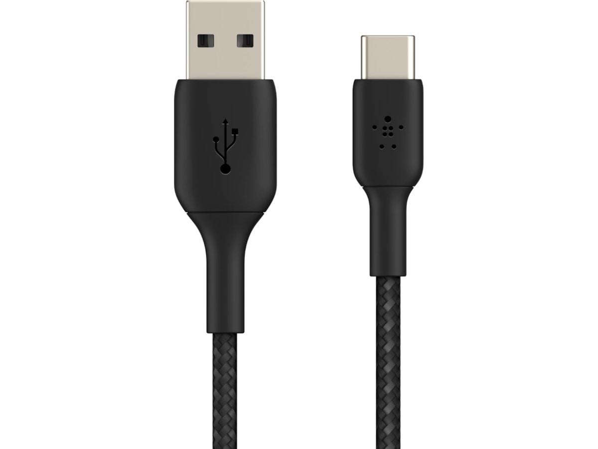 Belkin USB-A till USB-C kabel 1m (svart) USB-kablar