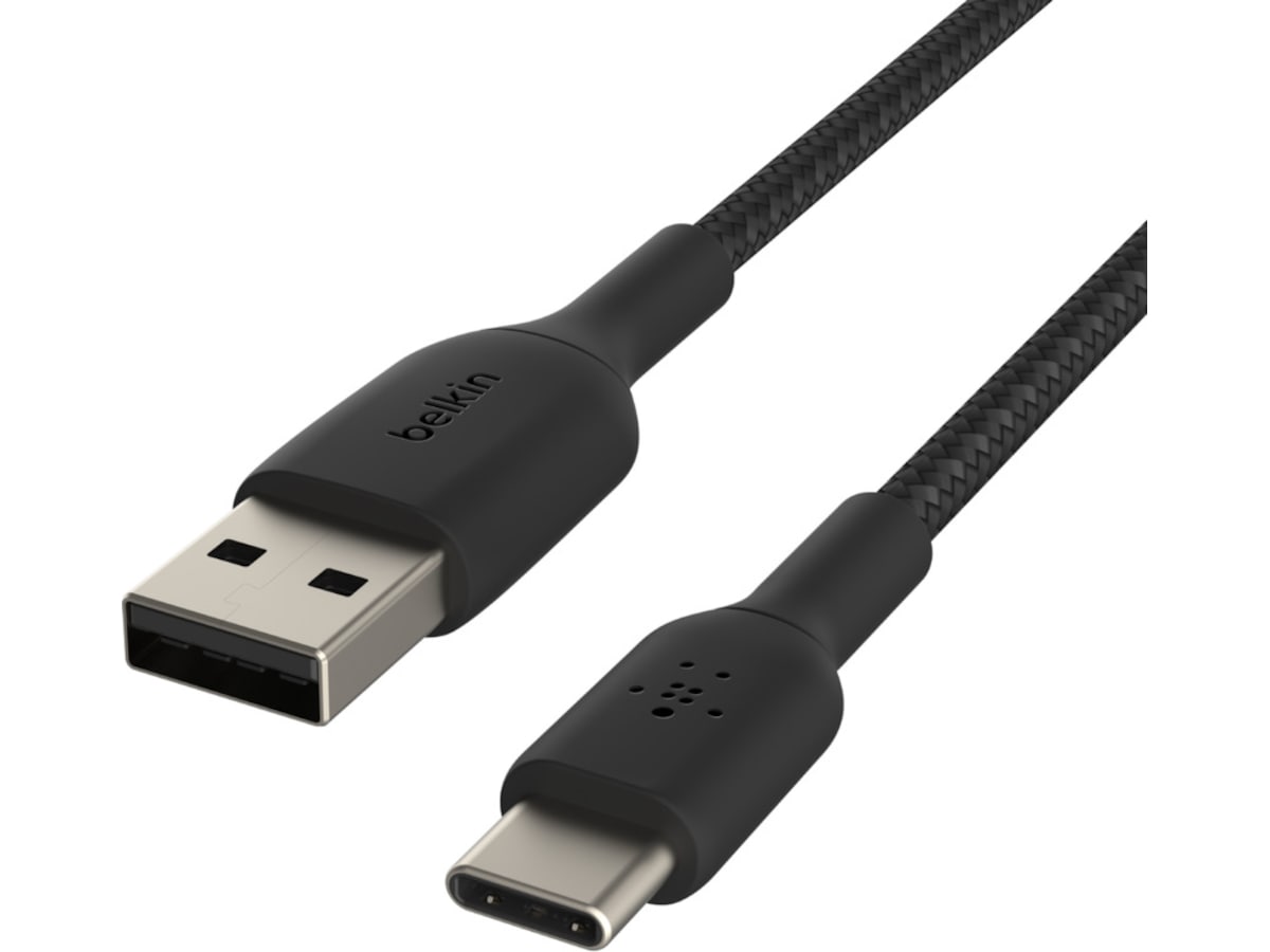Belkin USB-A till USB-C kabel 1m (svart) USB-kablar