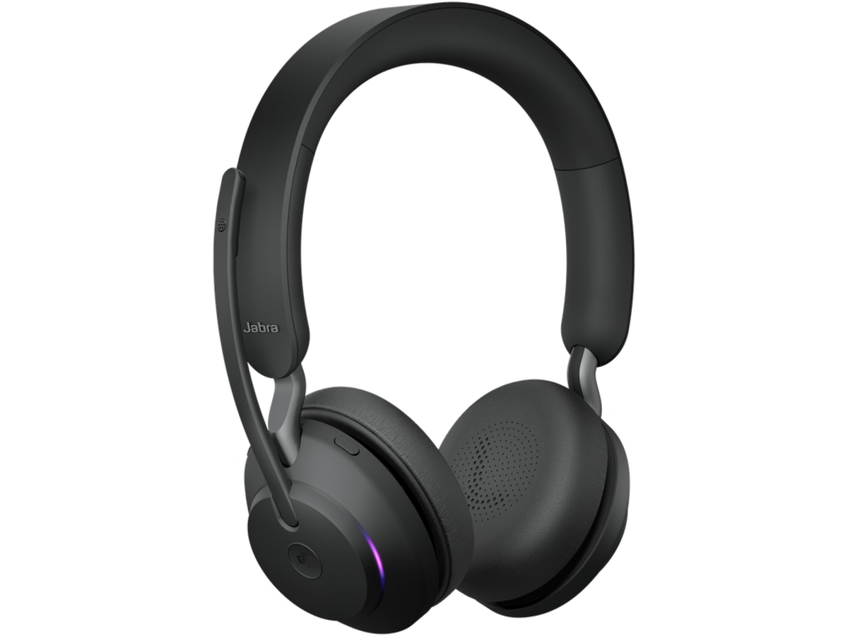 Jabra Evolve2 65, Link380c MS Stereo Stand Black Trådlöst headset