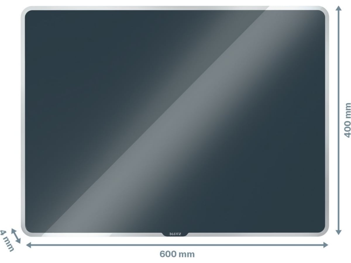 Leitz Cosy Glastavla - magnetisk whiteboard 60x40 cm - sammetsgrå Whiteboards