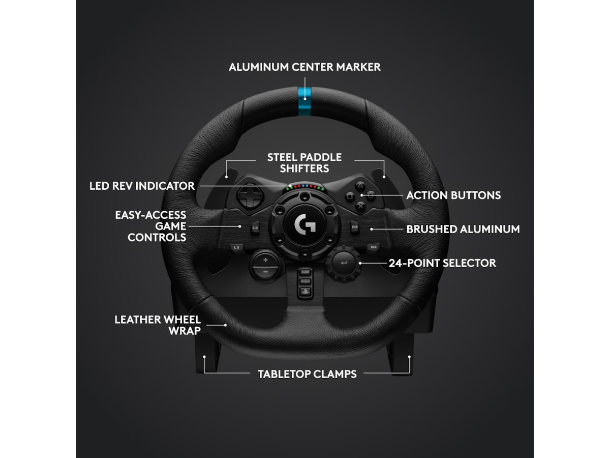 Logitech G923 och Driving Force Shifter Bundle Ratt och pedaler