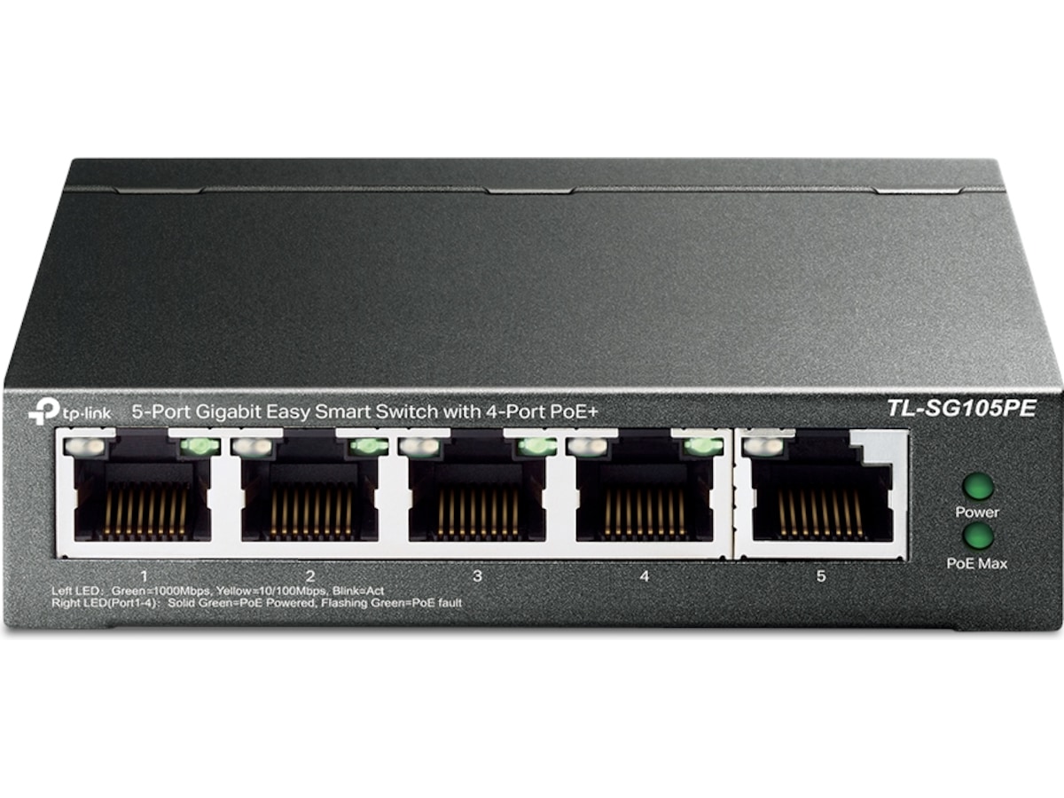 TP-Link TL-SG105PE PoE+ Switch 5P Switchar