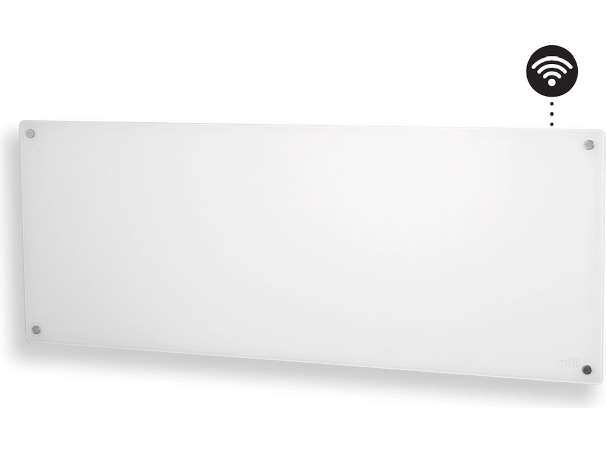 Mill Glas WiFi Gen 3 Panelelement 1300W (vit) Panelelement