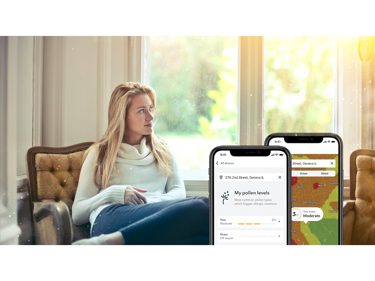 Airthings View Plus luftkvalitetsmätar (vit) Luftkvalitetsmätare