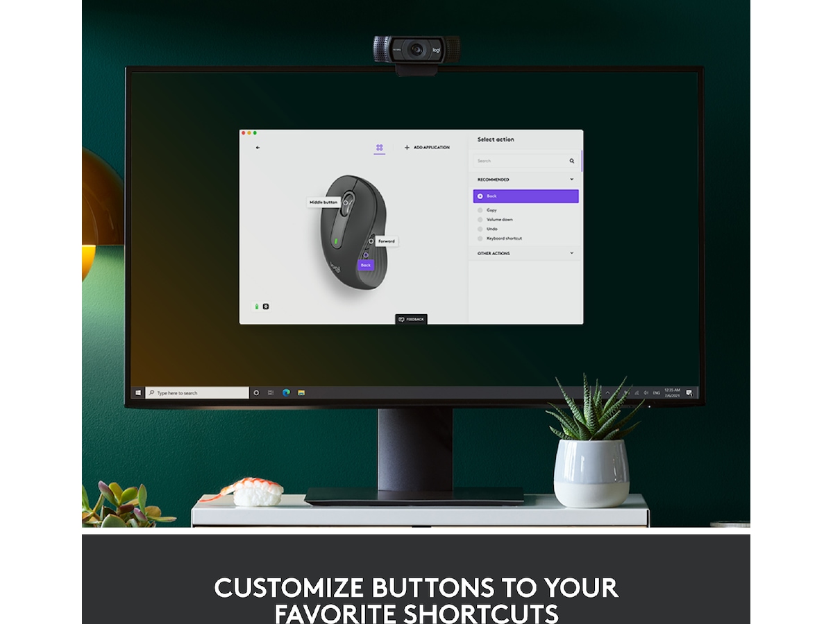 Logitech Signature M650 Large trådlös mus (grafitgrå) Mus