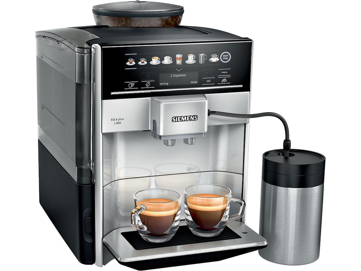 Siemens TE653M11RW EQ6 plus Espressomaskin (svart) -B-Grade Demo hem & hushåll