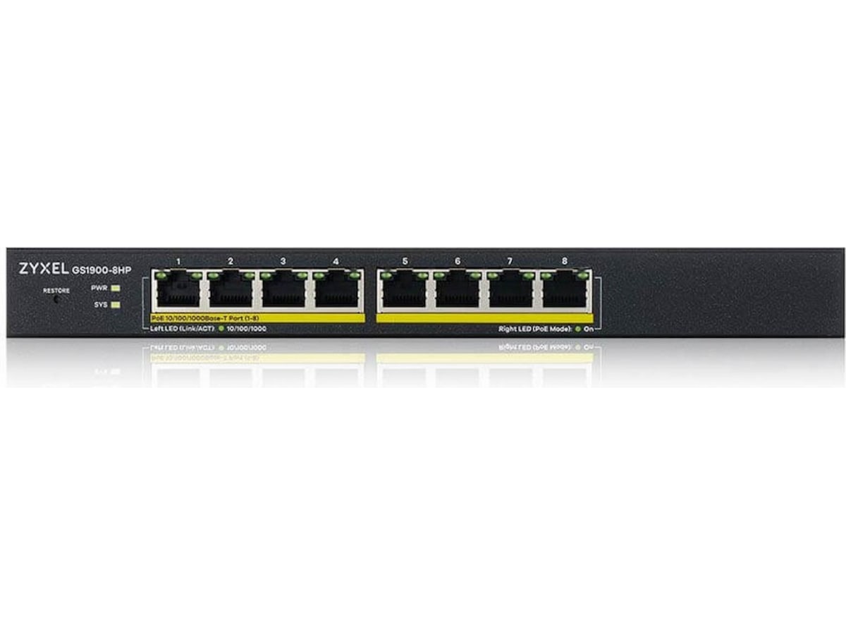Zyxel switch GS1900-8HP Switchar